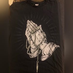 Vintage KREW ss Praying Hands T-shirt sz XL